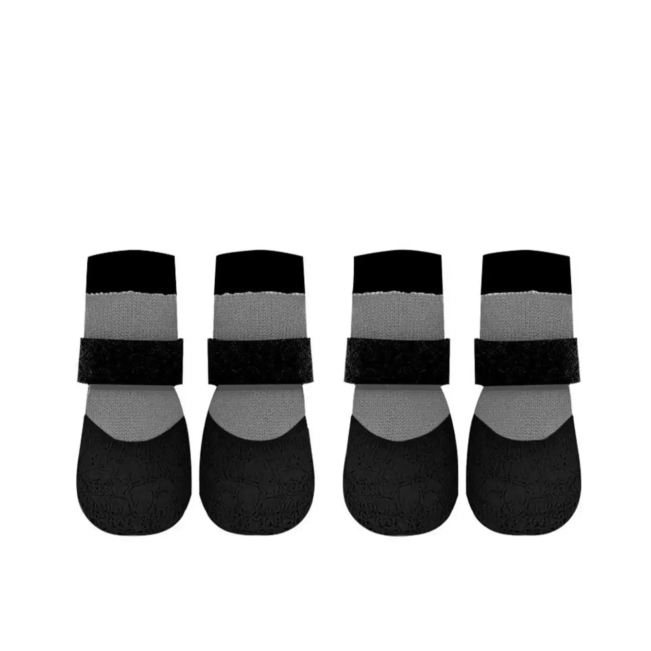 Seasonal Pet Puppy Shoes Waterproof Socks for Dogs, Silicone Rain Boots Anti-Slip Wear-Resistant Outdoor Sports outside Dog Foot Covers Paws Pad, 4 Pairs Set