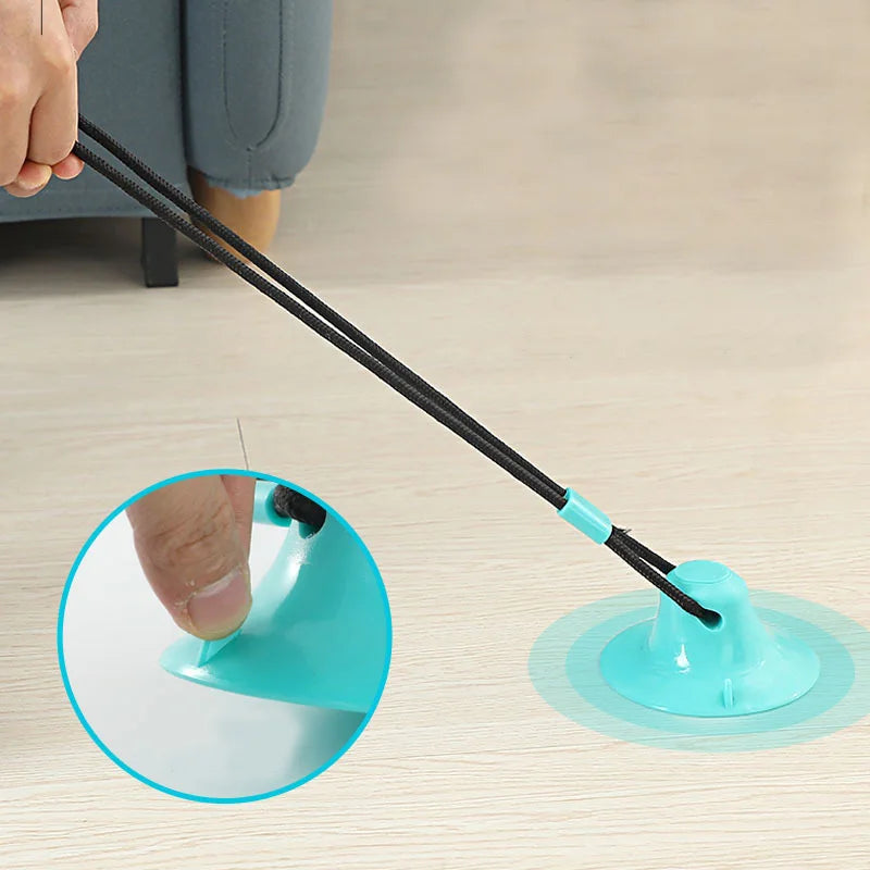 Interactive Suction Cup Dog Toy with Sound and Treat Dispensing - Durable Rubber Ball for Training and Tug-Of-War Fun