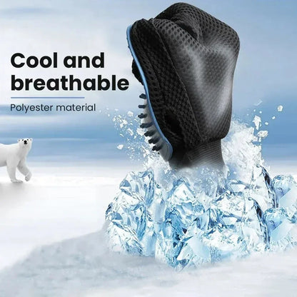 2 in 1 Pet Grooming Glove Brush Hair Remover Massage Comb for Dogs and Cats Efficient Shedding Fur Removal Pet Care Accessory