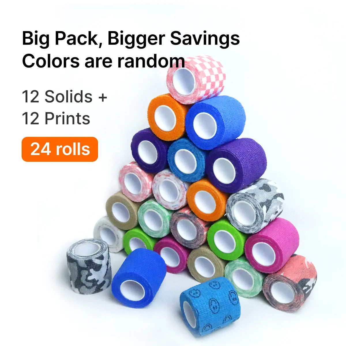 Disposable Dog Shoes, 24 Rolls! More Rolls, Better Price. Super Strong Adhesive, Waterproof & Stain-Resistant, Highly Elastic and Comfortable, Convenient and Hygienic. Universal Design for Indoor & Outdoor Use. for Dogs & Cats under 20 Lbs