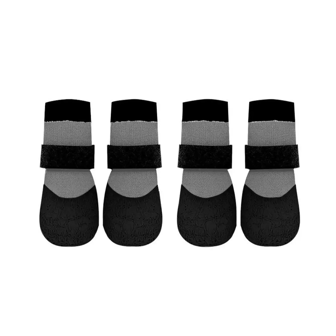 Seasonal Pet Puppy Shoes Waterproof Socks for Dogs, Silicone Rain Boots Anti-Slip Wear-Resistant Outdoor Sports outside Dog Foot Covers Paws Pad, 4 Pairs Set